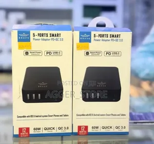 Brave 5 Ports Smart Power Adapter Pd+Qc 3.0