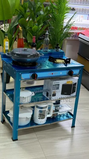 2 Plates Gas Stove With Stand
