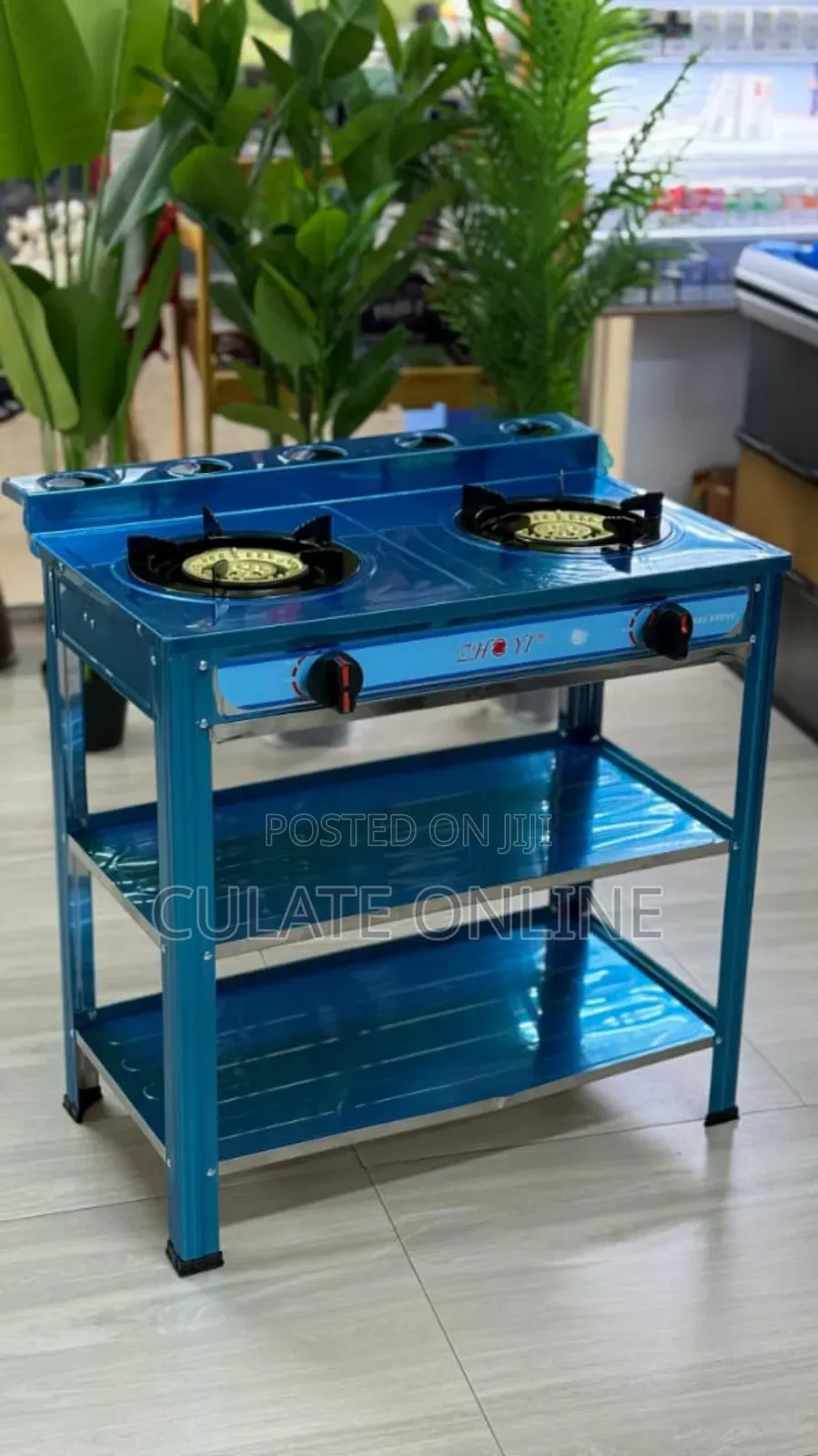 2 Plates Gas Stove With Stand