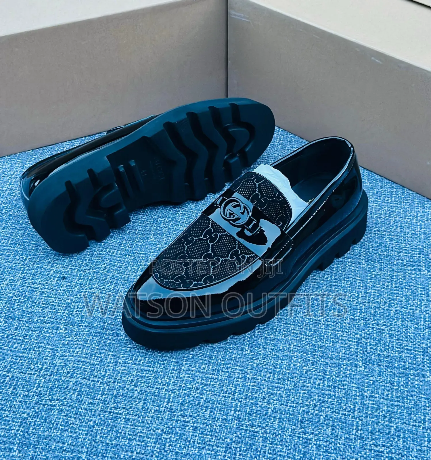 Men's Leather Shoes Gucci Brand Italy Origin Materials Quality