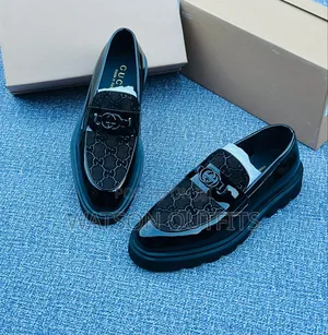 Men's Leather Shoes Gucci Brand Italy Origin Materials Quality