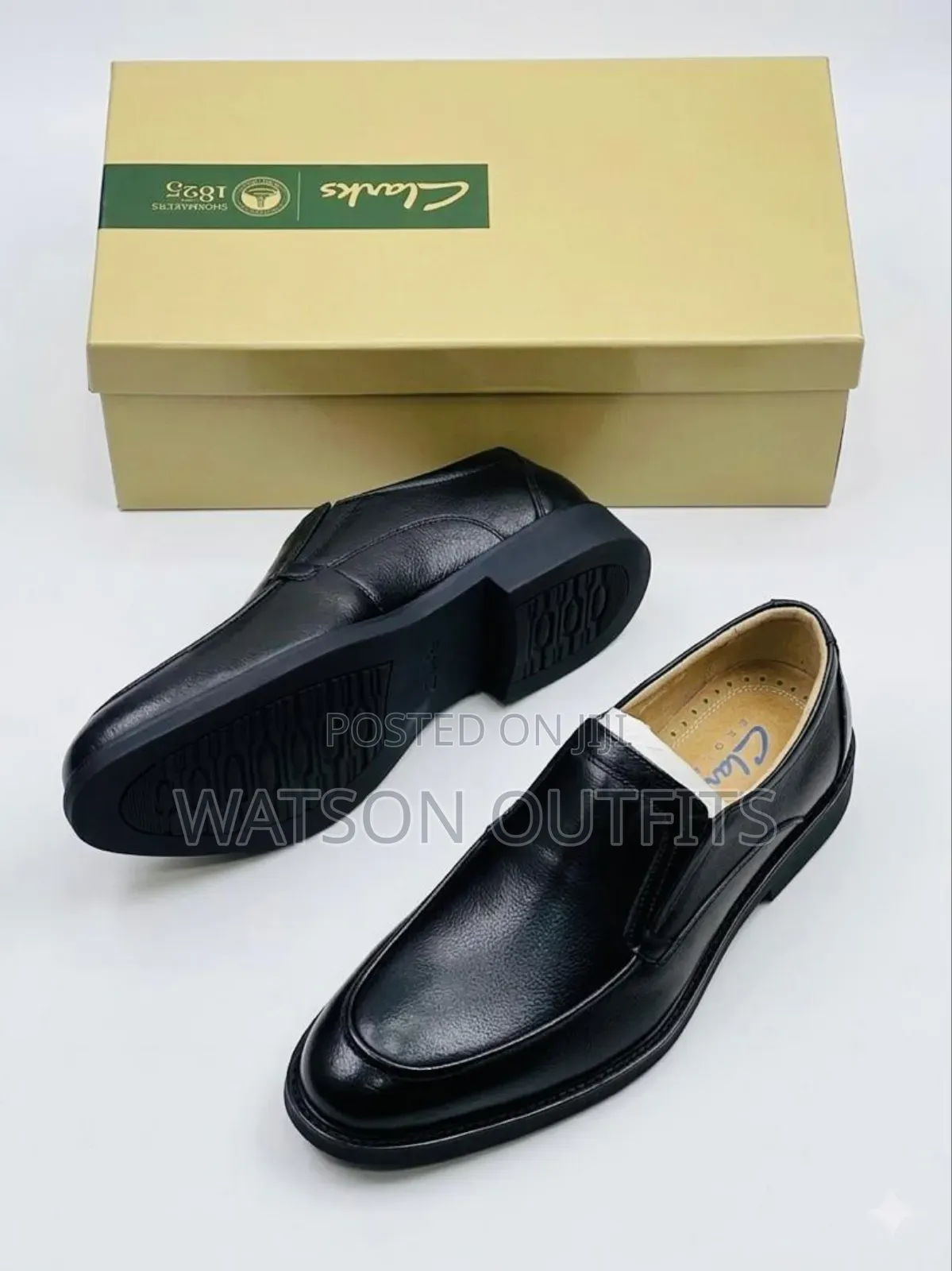 Clarks England Origin Brand New Men's Leather Shoes Classically Royal