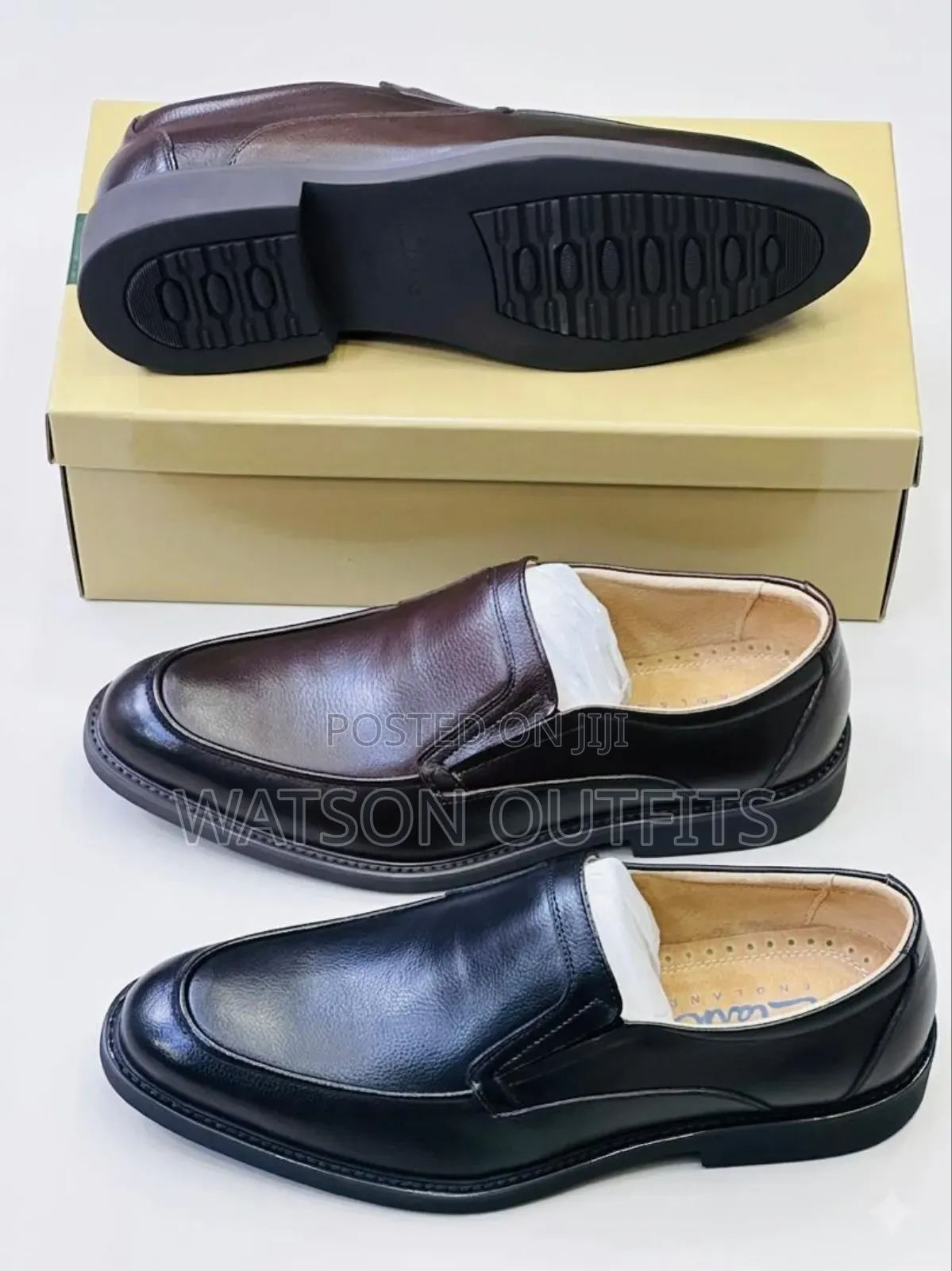 Clarks England Origin Brand New Men's Leather Shoes Classically Royal