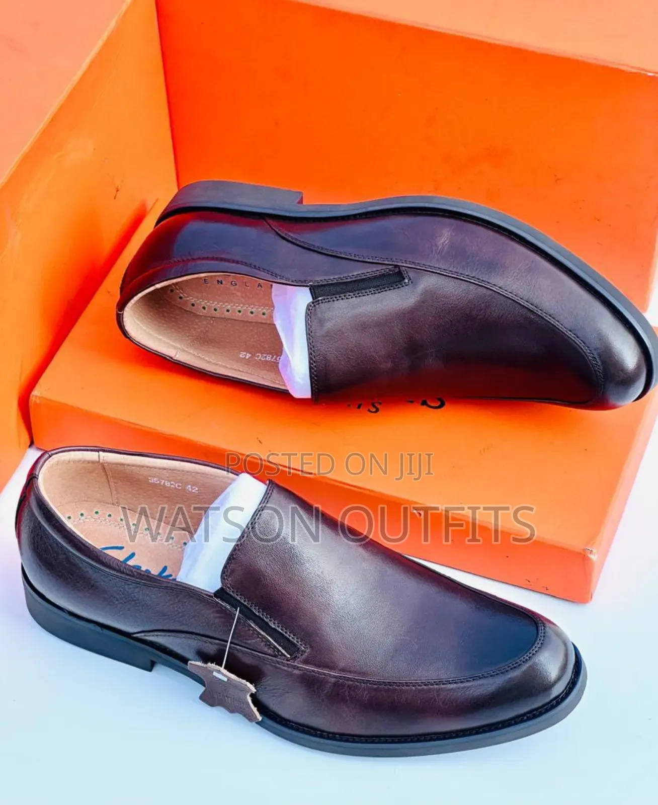 Clarks England Origin Brand New Men's Leather Shoes Classically Royal