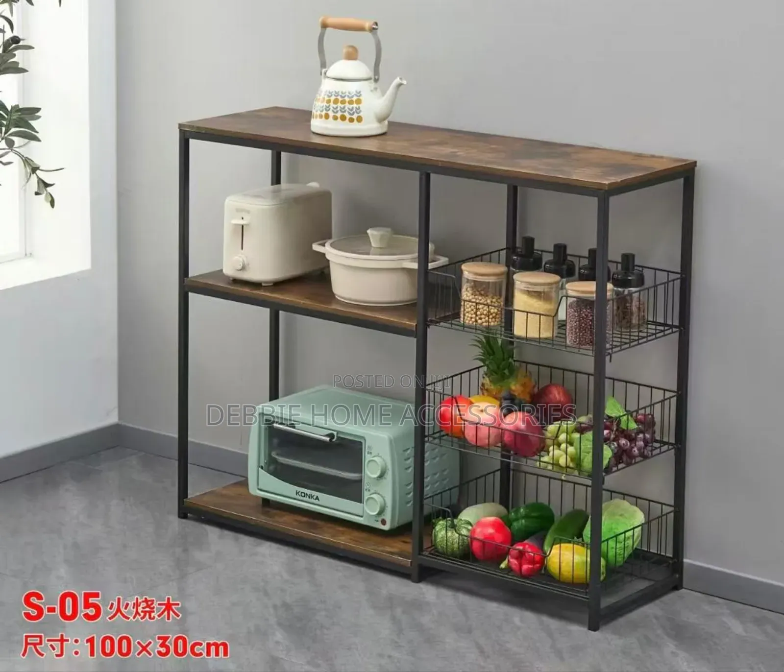 Stylish Kitchen Storage Rack(100x30)Cm