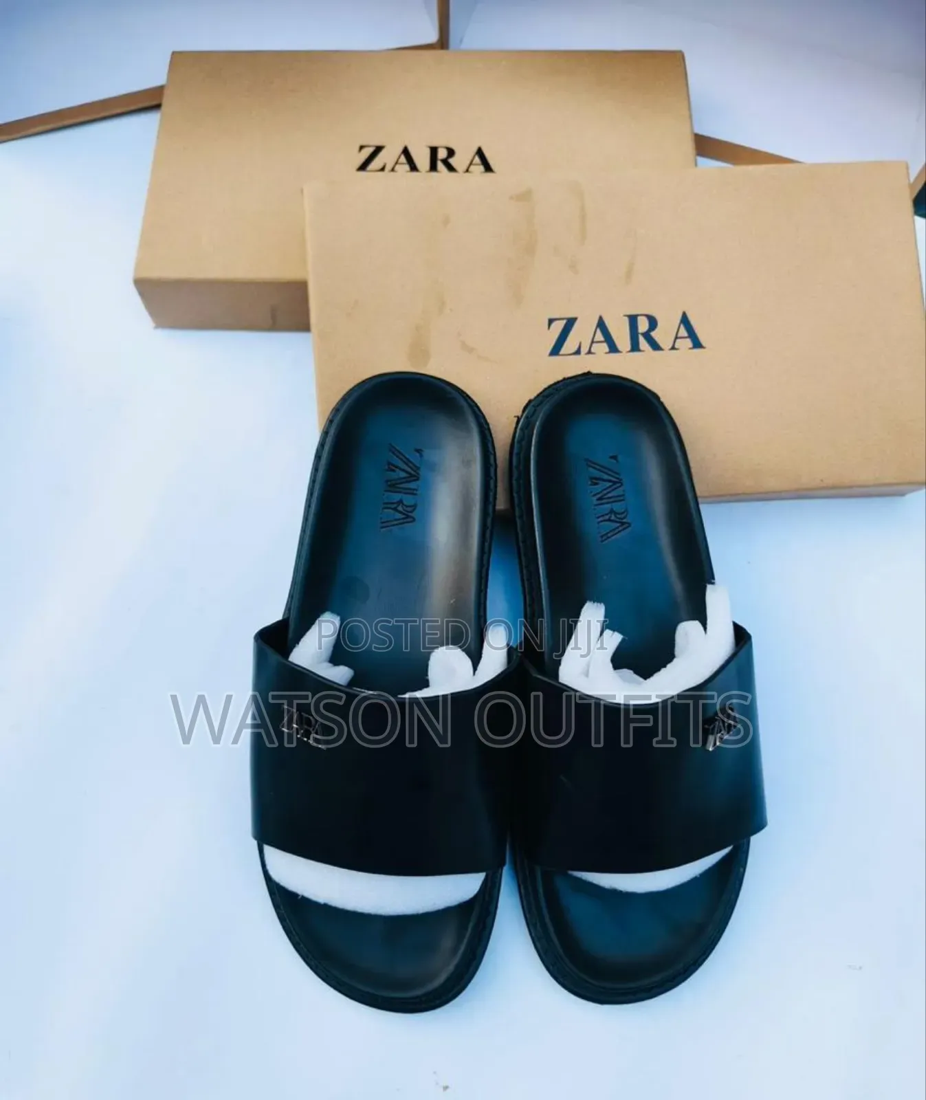 Men's Leather Sandals Zara Brand Materials Original and Quality