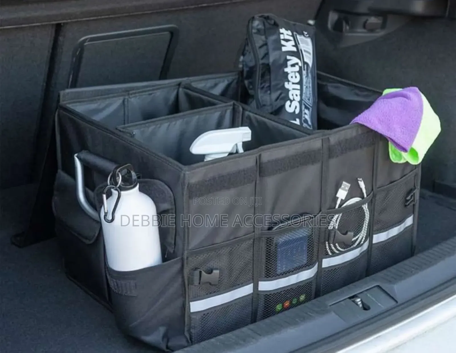 Heavy-Duty Collapsible Car Trunk Organizer (Car Boot Organizer)