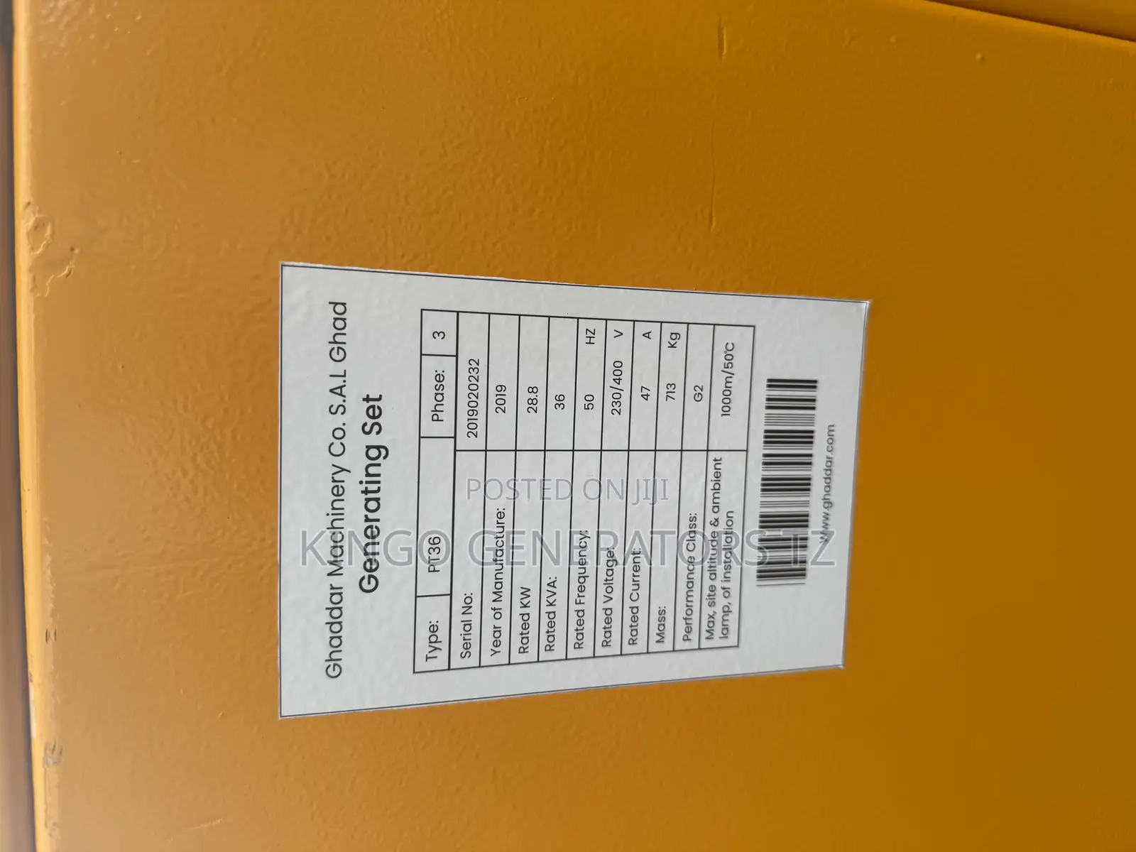 Generator Staunch 36kva