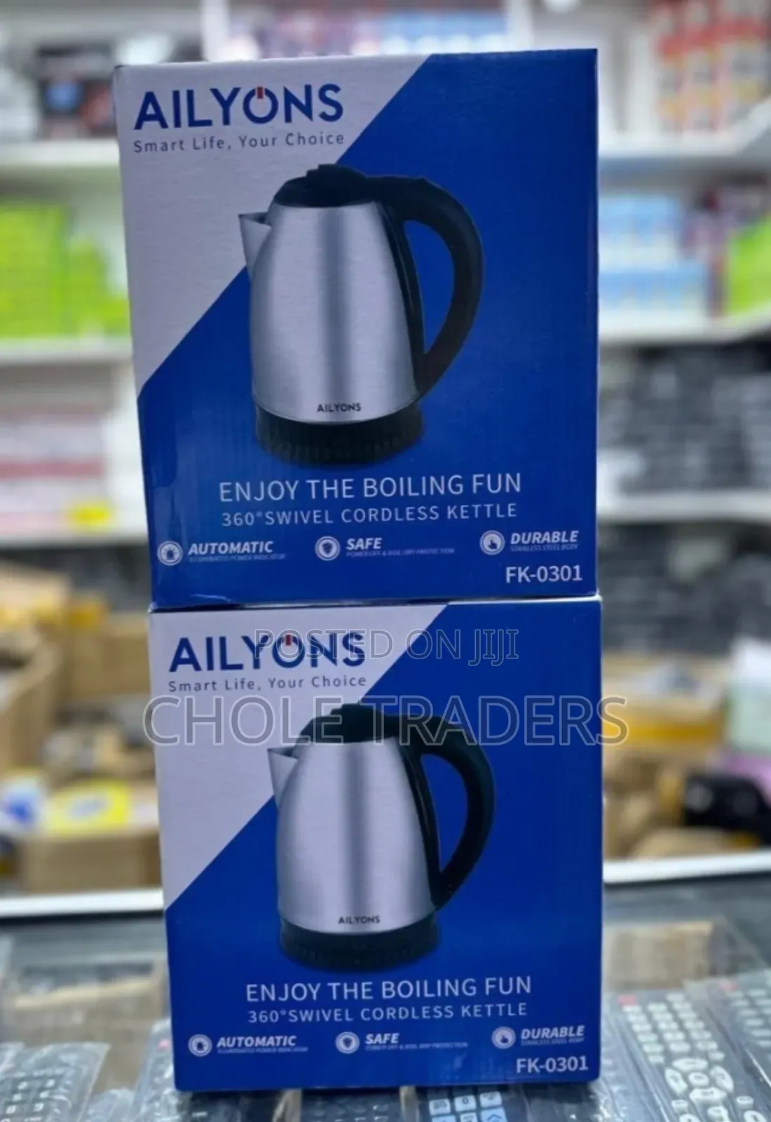 Ailyons 1.8l Stainless Steel Electric Kettle