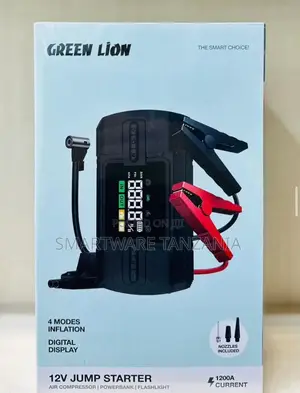 Green Lion 12v Jump Starter 1200a With Air Compressor