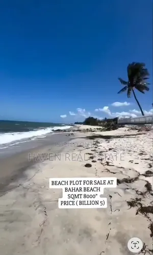 Beach Plot for Sale at Bahari Beach