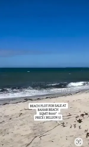 Beach Plot for Sale at Bahari Beach