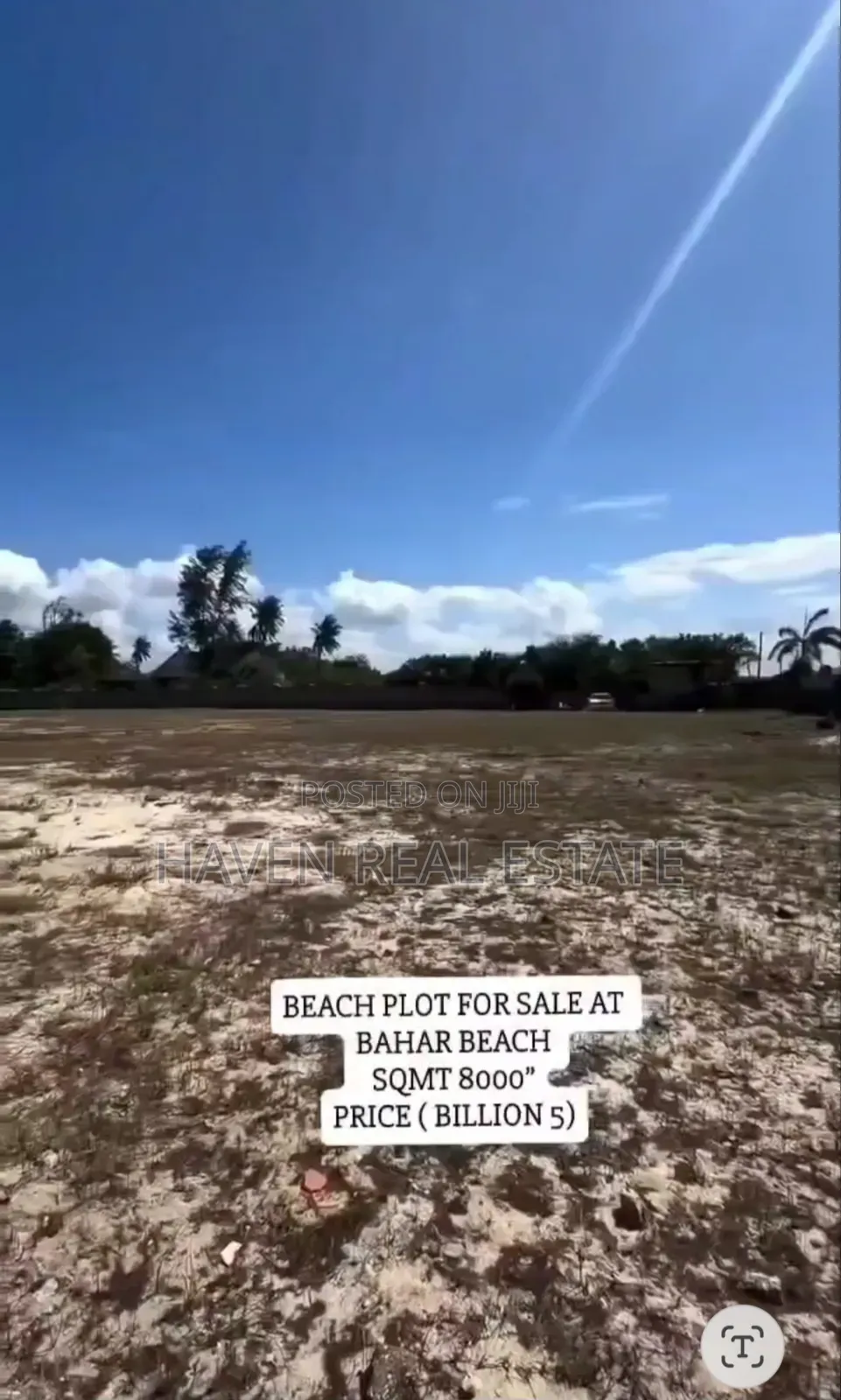 Beach Plot for Sale at Bahari Beach