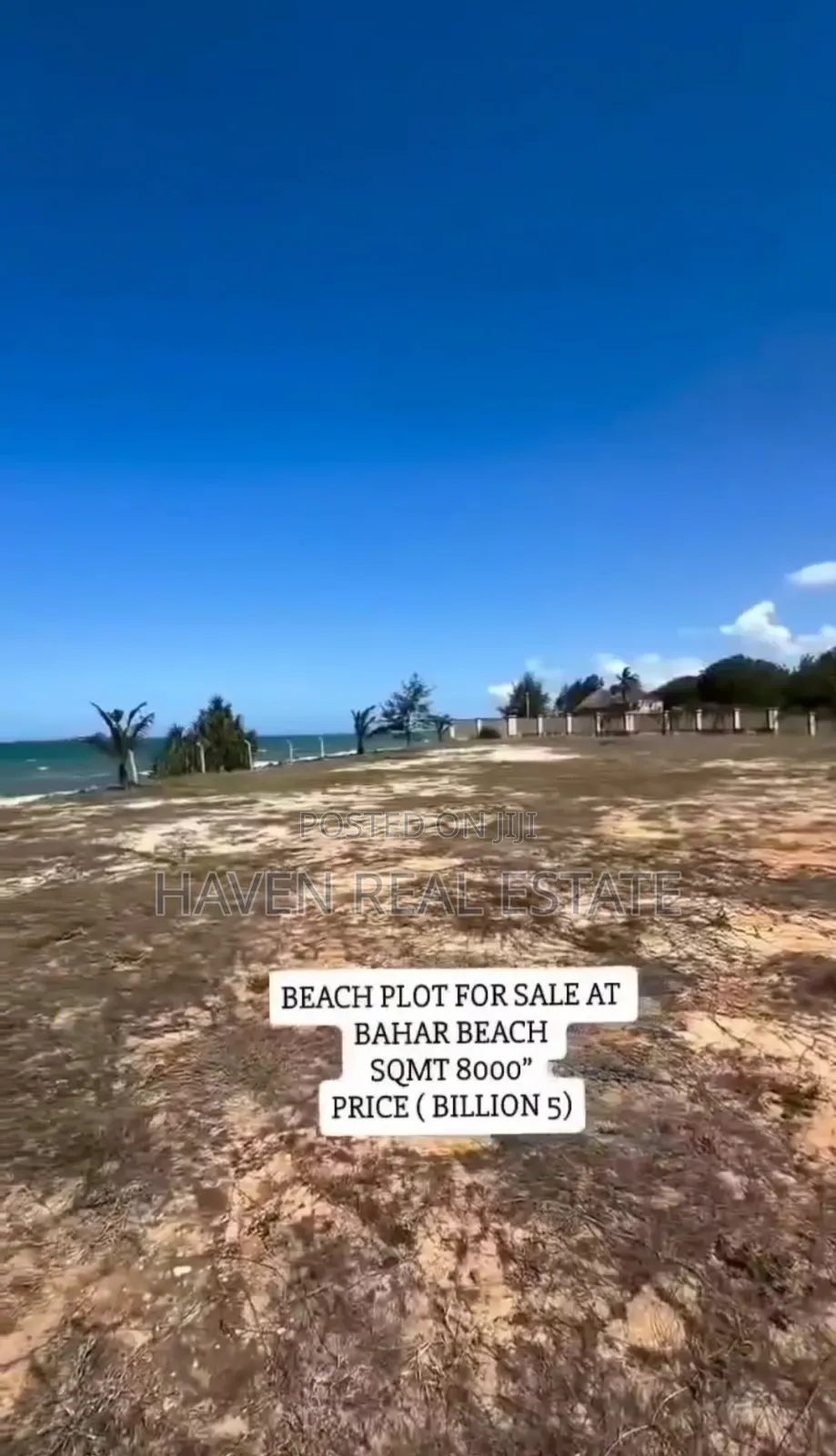 Beach Plot for Sale at Bahari Beach