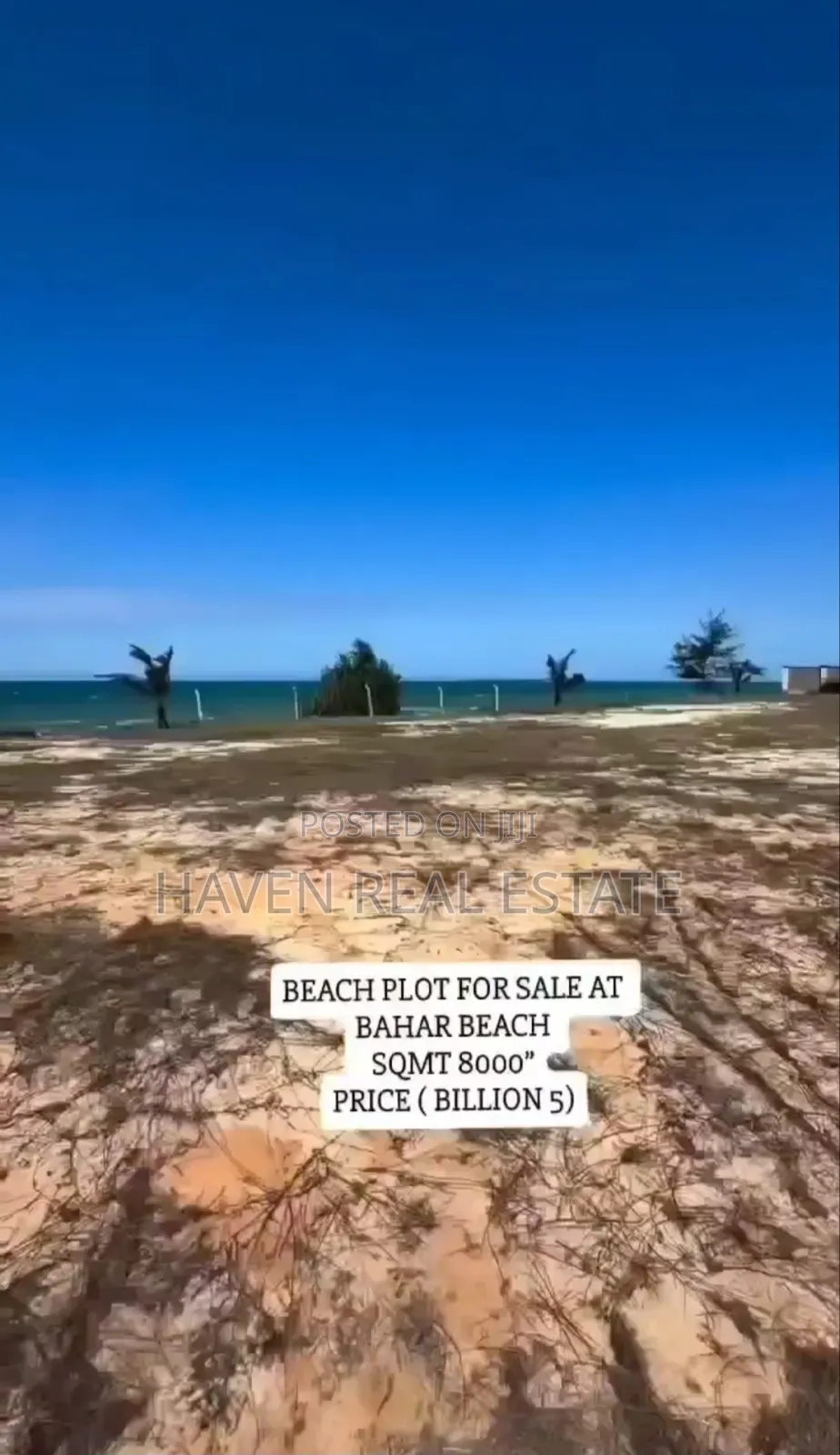 Beach Plot for Sale at Bahari Beach