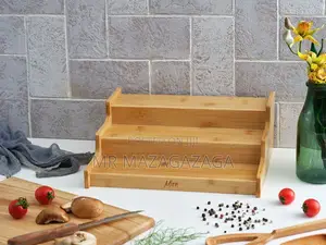 3-Tier Adjustable Bamboo Spice Rack