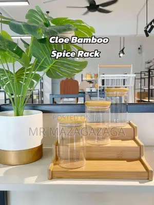 3-Tier Adjustable Bamboo Spice Rack