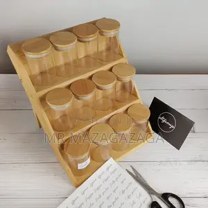 3-Layers Bamboo Spice Organizer