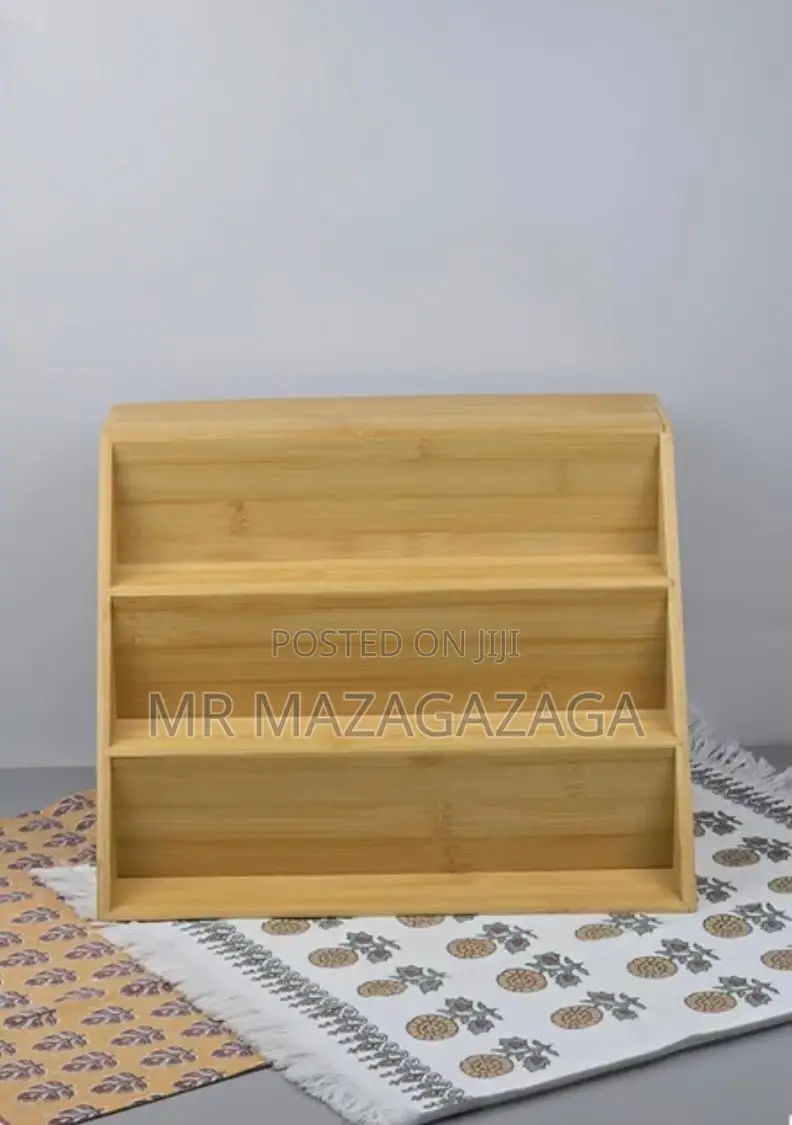 3-Layers Bamboo Spice Organizer
