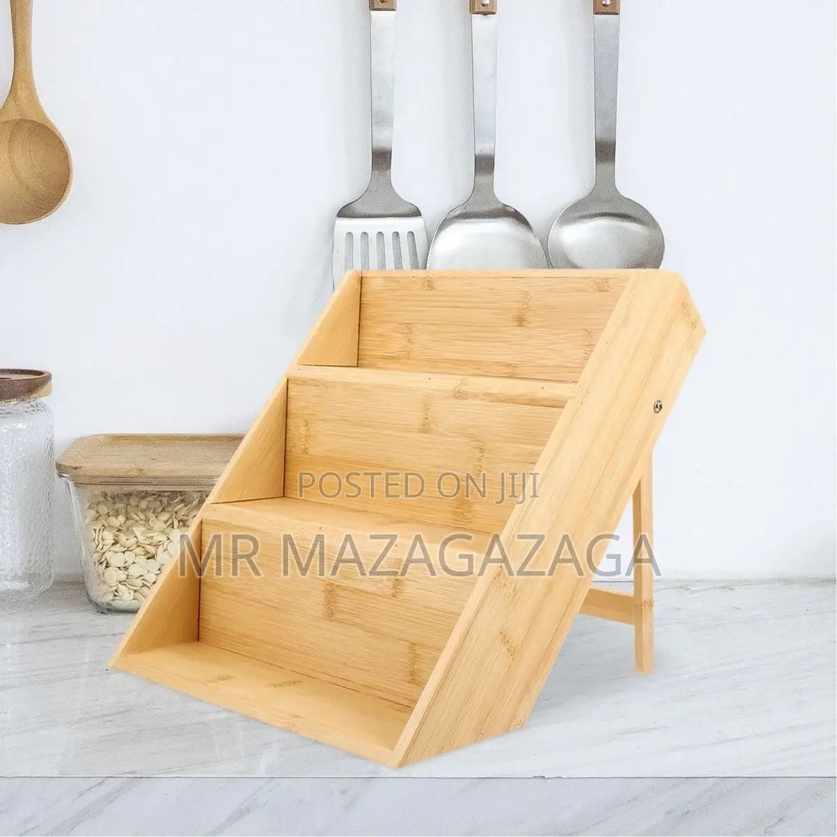 3-Layers Bamboo Spice Organizer