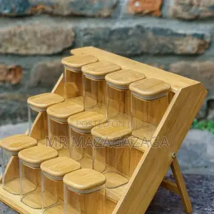 3-Layers Bamboo Spice Organizer
