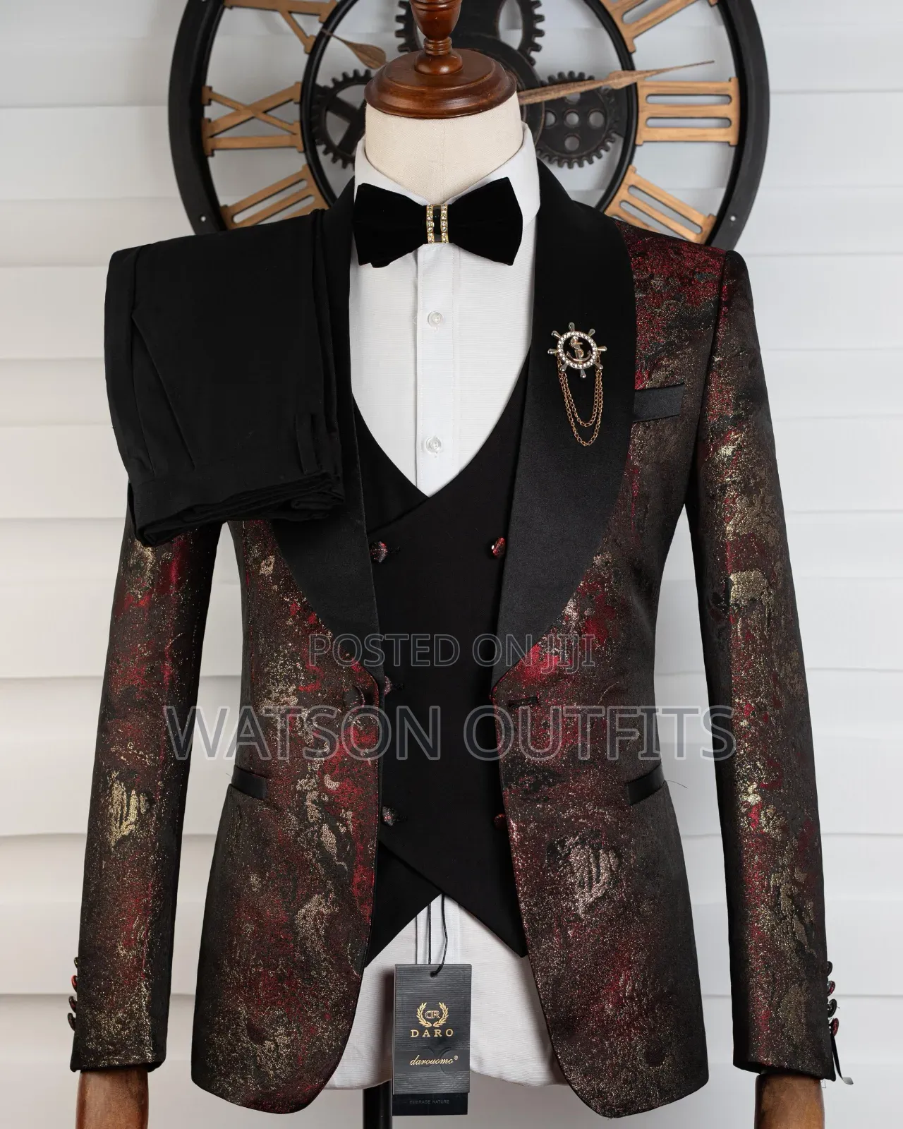 Marshalino and Black Smart Brand Men's Original Suits Turkey Style
