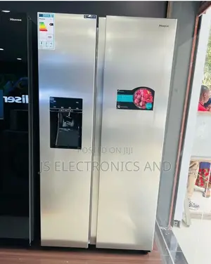 Hisense Fridge Liter 474 Side by Side No Frost With Water Dispenser