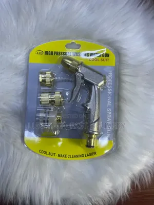 Heavy Duty High Pressure Water Gun Set – Brass Nozzle Car Wash Spray