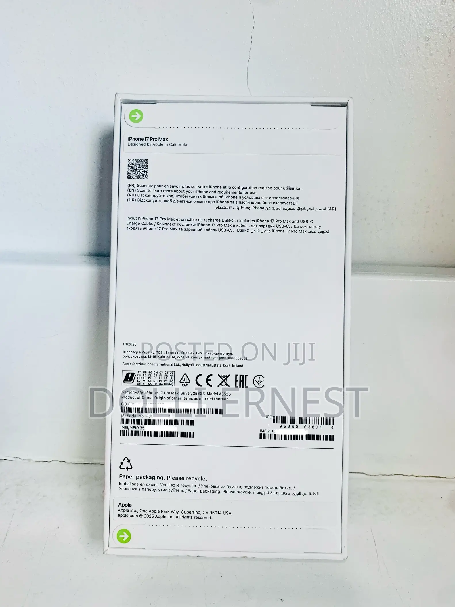 New Apple iPhone 17 Pro Max 256 GB Silver