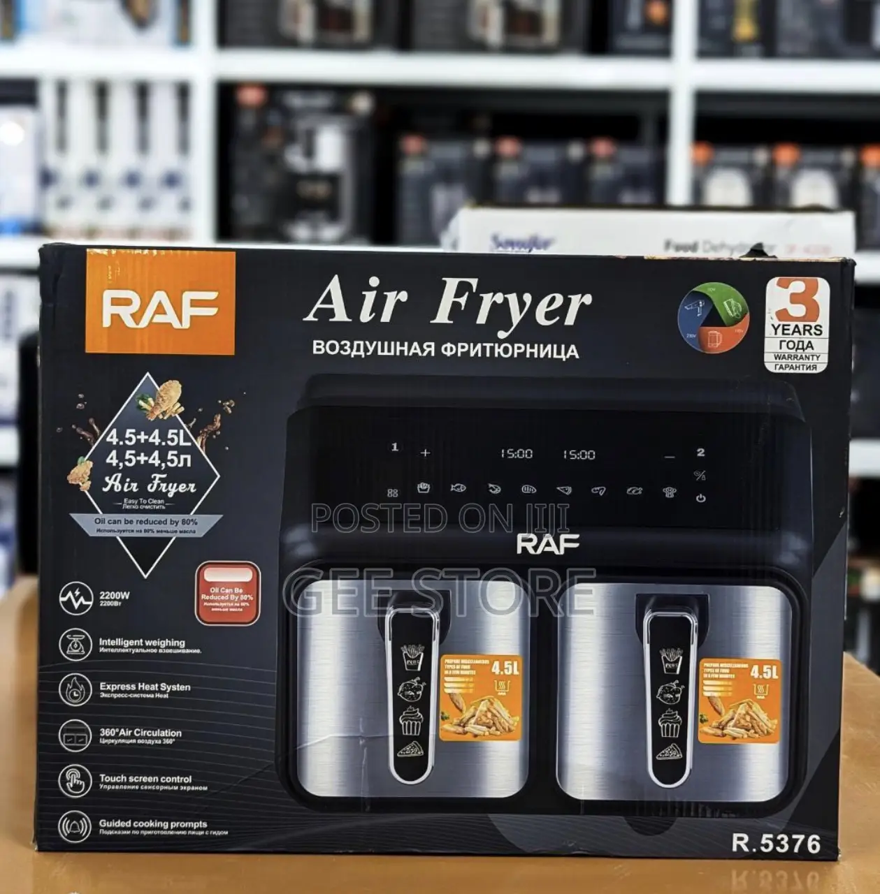 Air Fryer Double 4.5+4.5litre