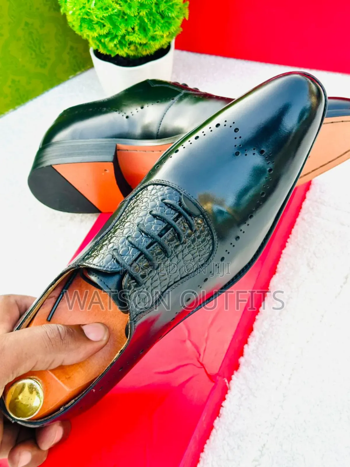 Men's Leather Shoes Mario Alborino Brand New Italy Made