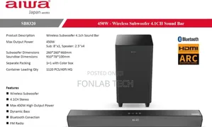 Aiwa Sound Bar 250w