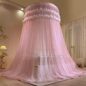 Princess Mosquito Net Canopy – Elegant Pink Bed Net