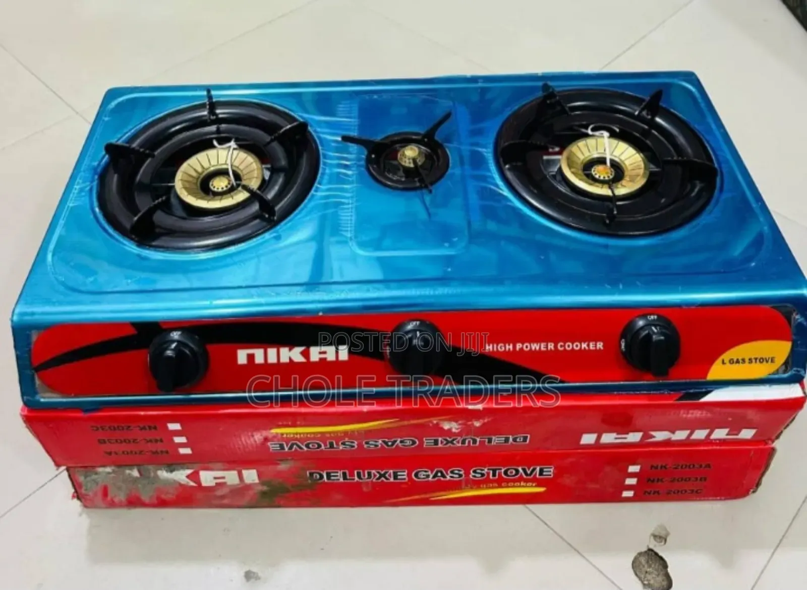 Nikai 3 Burner Gas Stove
