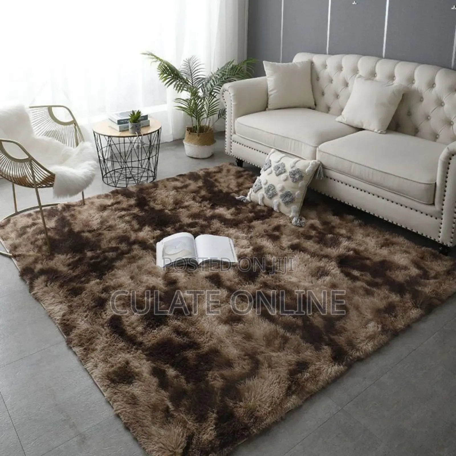 7ft × 8ft Fur Carpet