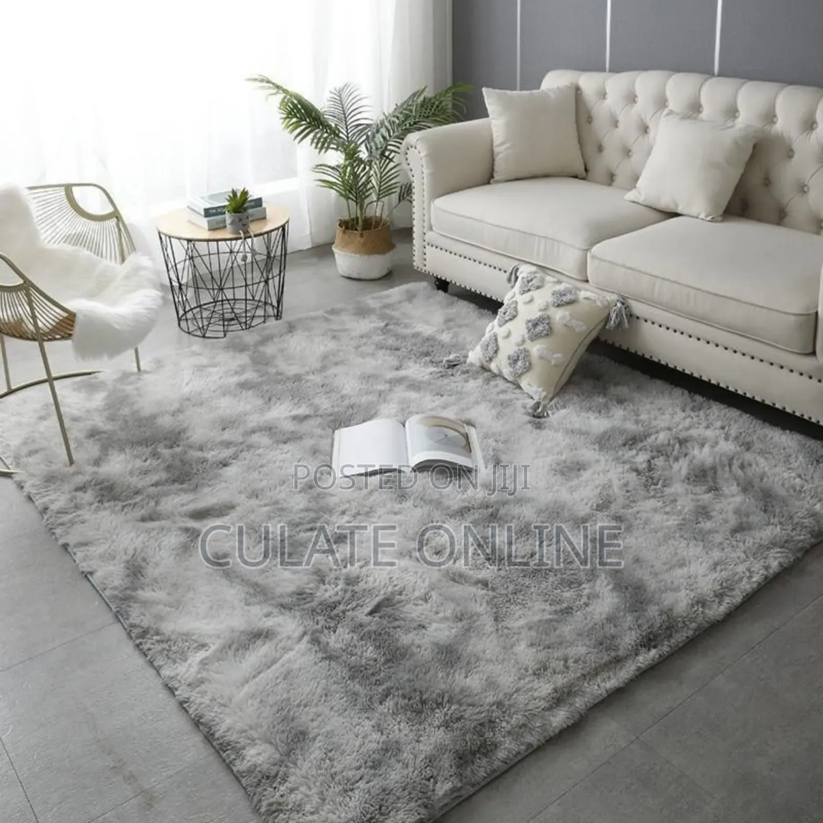 7ft × 8ft Fur Carpet