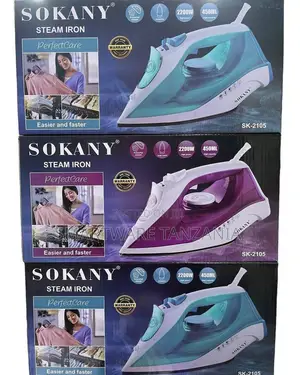 Sokany Sk-2105 Steam Iron 2200w Ceramic 450ml Perfectcare