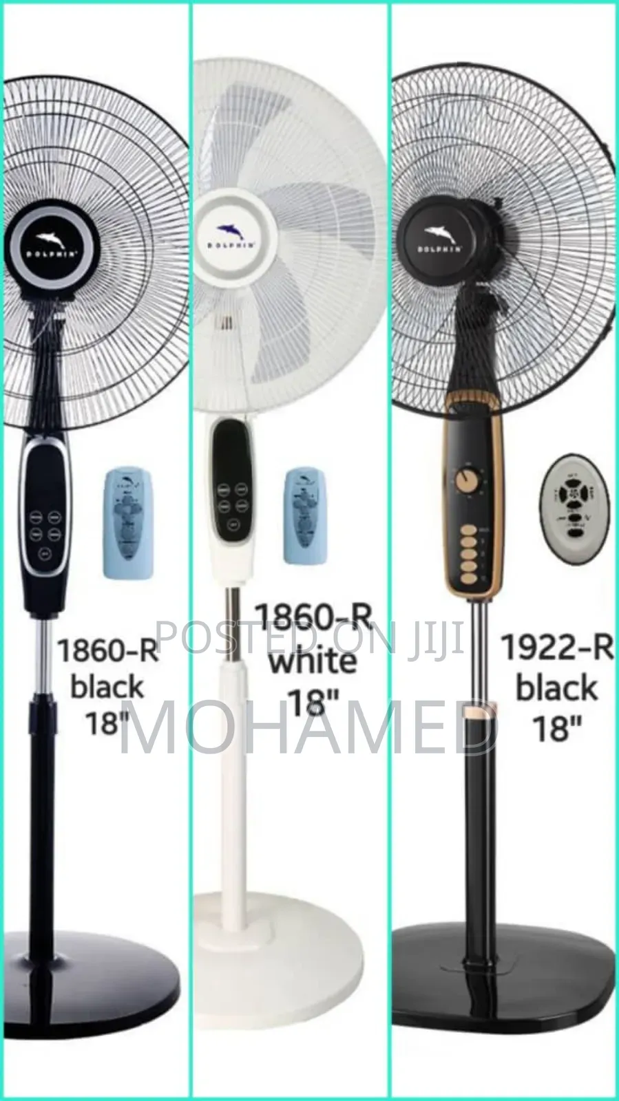 Dolphin Remote Fan Yenye Touch Screen