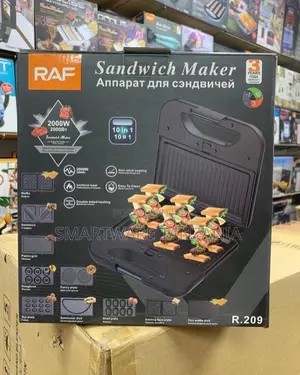 Raf R209 10-in-1 Sandwich Maker 2000w Non-Stick Plates