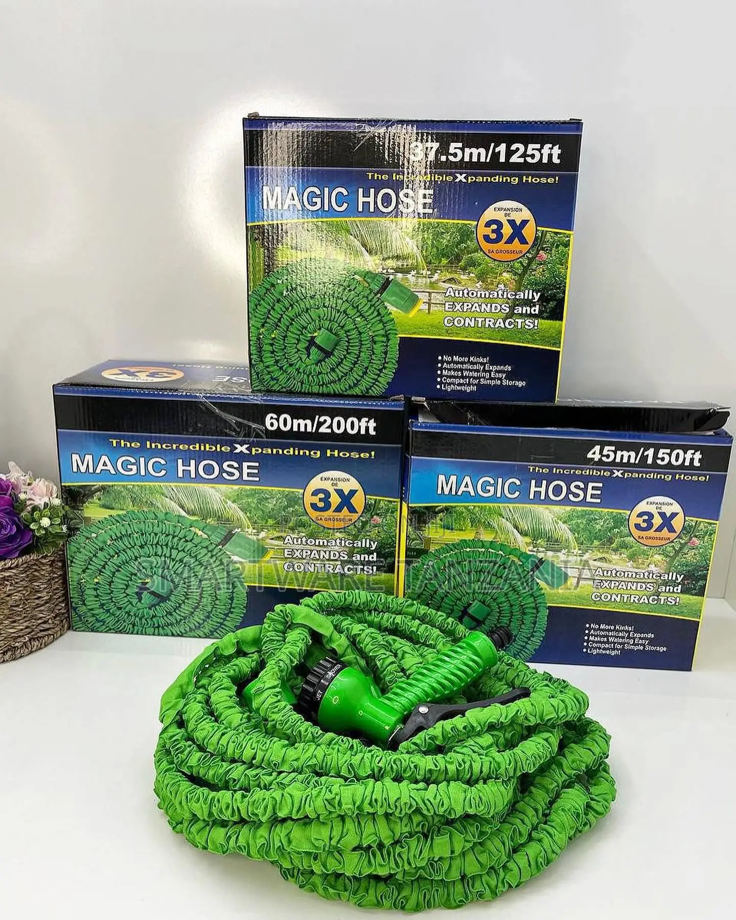 Magic Expandable Garden Hose 3x Flexible No-kink Spray Gun