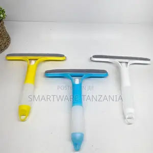 Window Glass Squeegee Cleaner Spray Scrubber 3 Colors Set