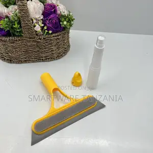 Window Squeegee Cleaner With Spray Bottle Yellow Set Tool