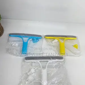 Window Squeegee Glass Cleaner Sponge Blade 3 Pack Colors