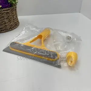 Yellow Window Squeegee With Spray Bottle Glass Wiper Tool