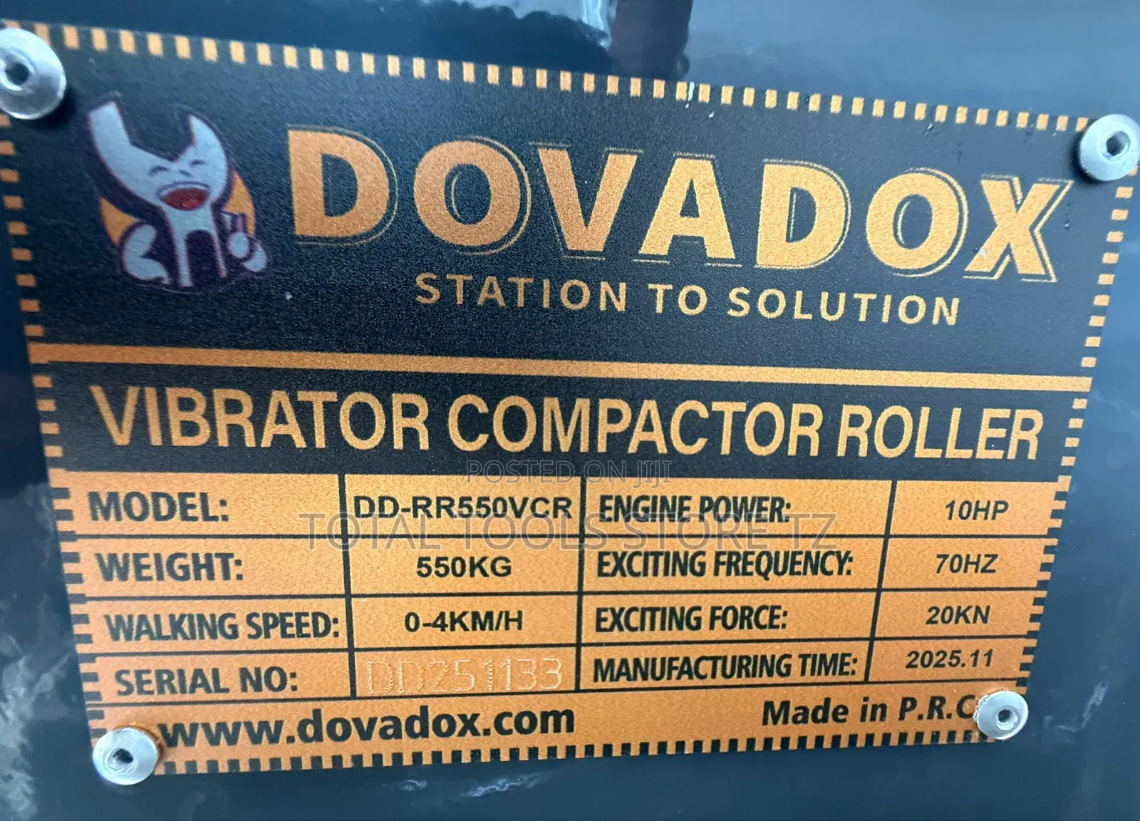 Dovadox Double Roller Compactor 10hp