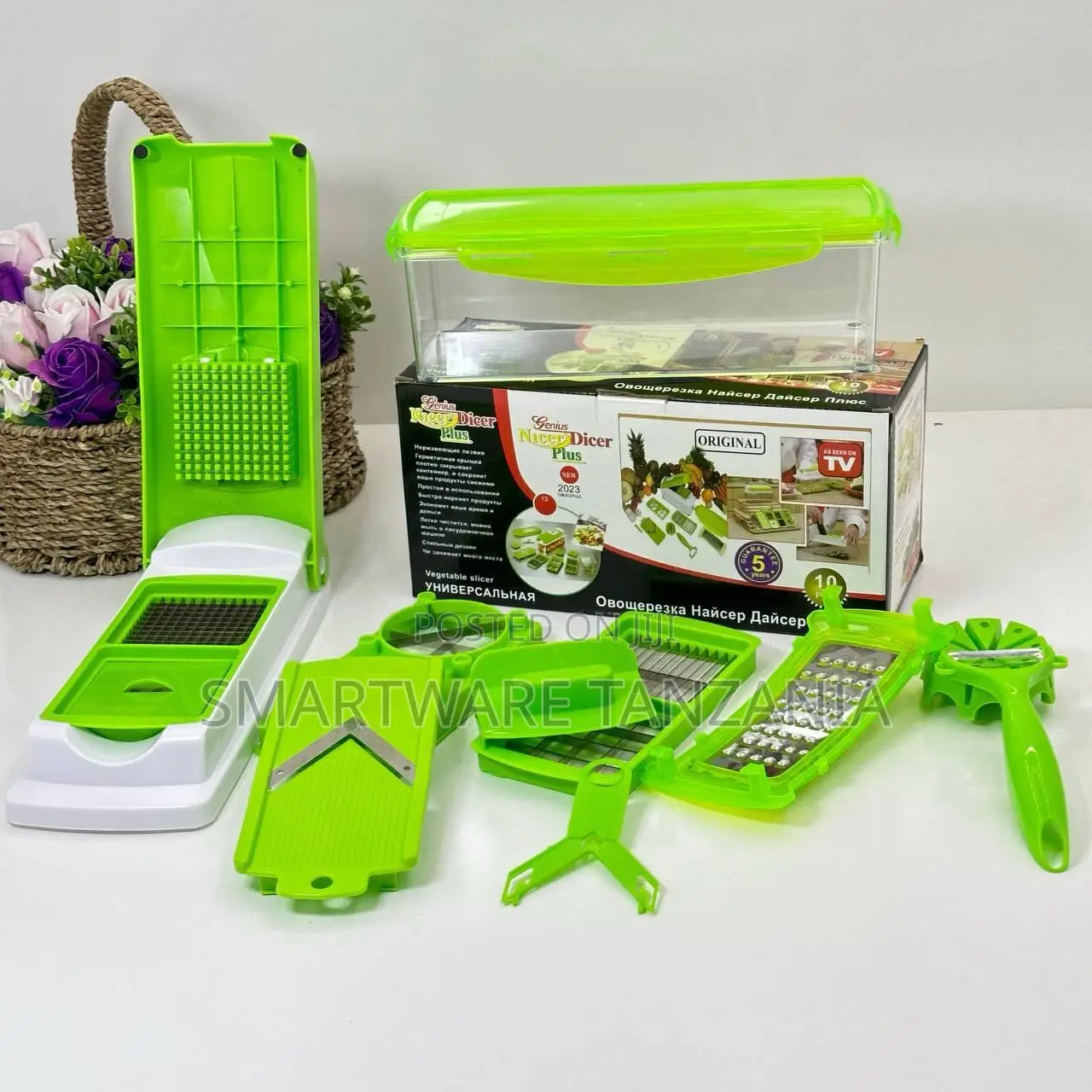 Genius Nicer Dicer Plus 10-Piece Vegetable Slicer Set