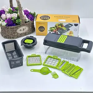 14-piece Veggie Slicer Set With Container And Accessories