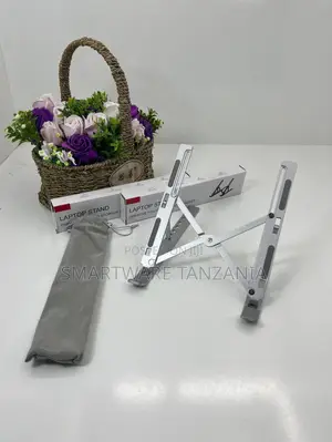 Foldable Aluminum Laptop Stand With Carry Pouch Included