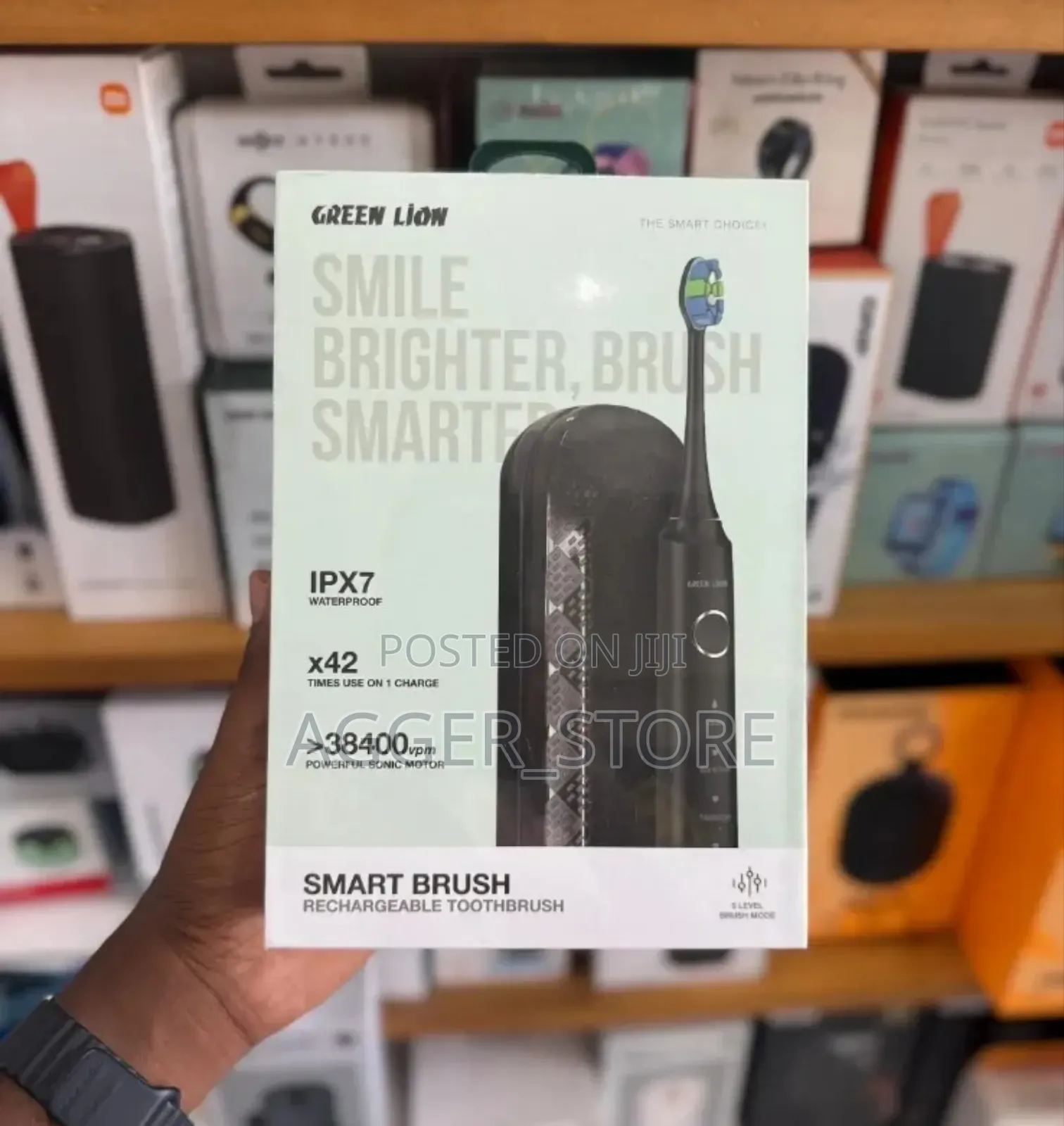 Greenlion Smart Brush Rechargeable Toothbrush Ipx7 Waterproof