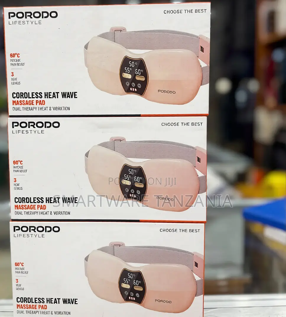 Porodo Cordless Heat Wave Massage Pad 60c Dual Therapy